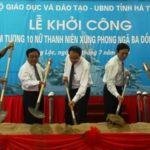Khởi công xây dựng cụm Tượng 10 nữ TNXP Ngã Ba Đồng Lộc